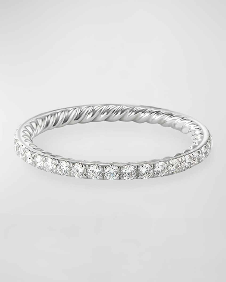 DY Eden Band Ring with Gemstones in Platinum, 1.85mm